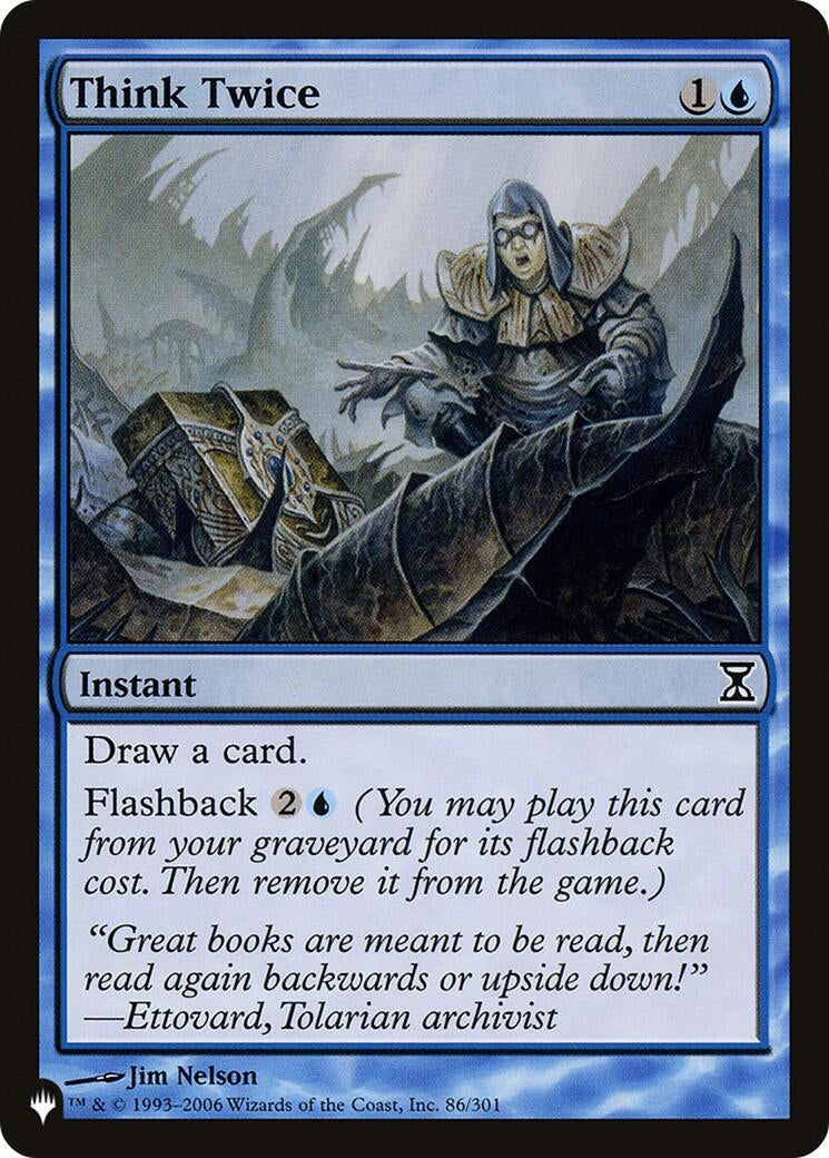 Think Twice (86) [LIST] - MTG Single