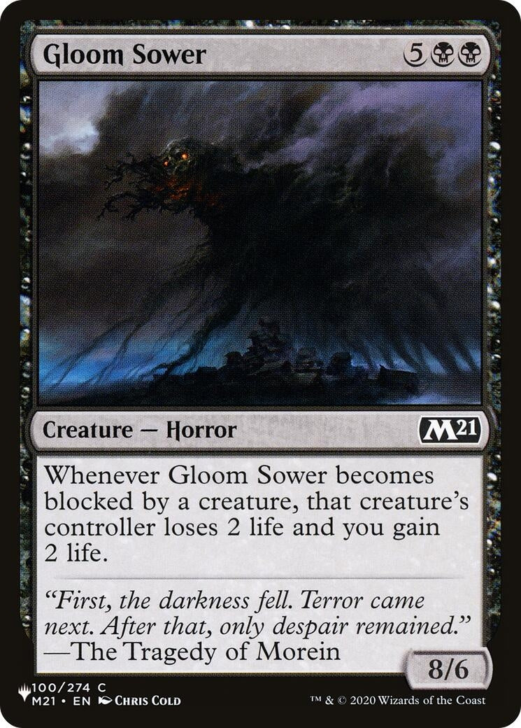 Gloom Sower (100) [LIST] - MTG Single