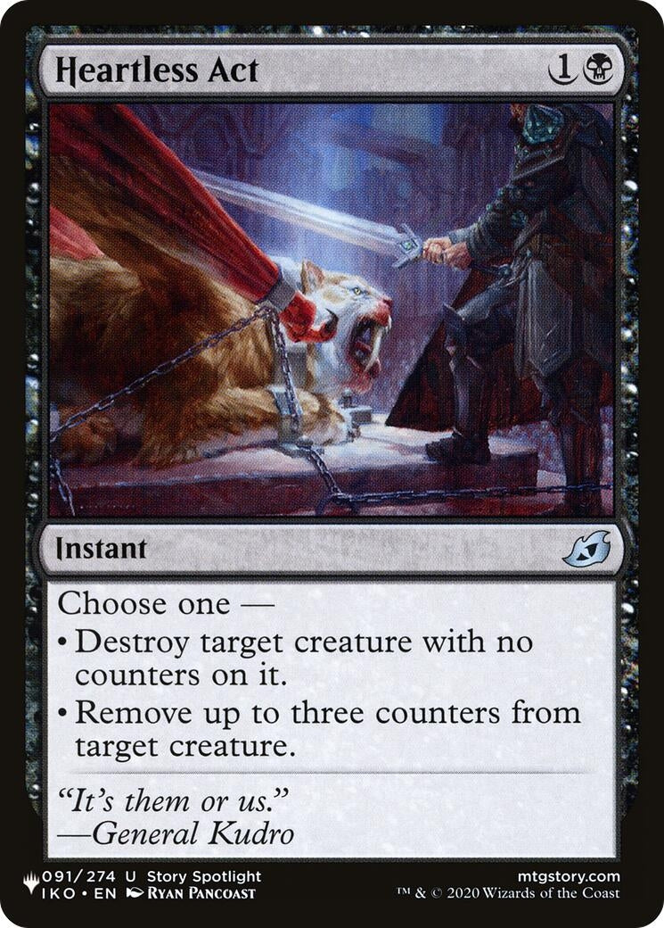 Heartless Act (91) [LIST] - MTG Single