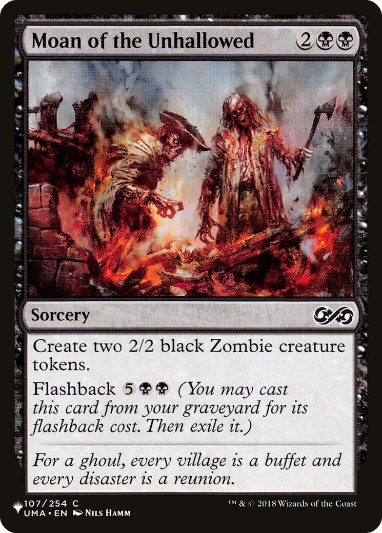 Moan of the Unhallowed (107) [LIST] - MTG Single