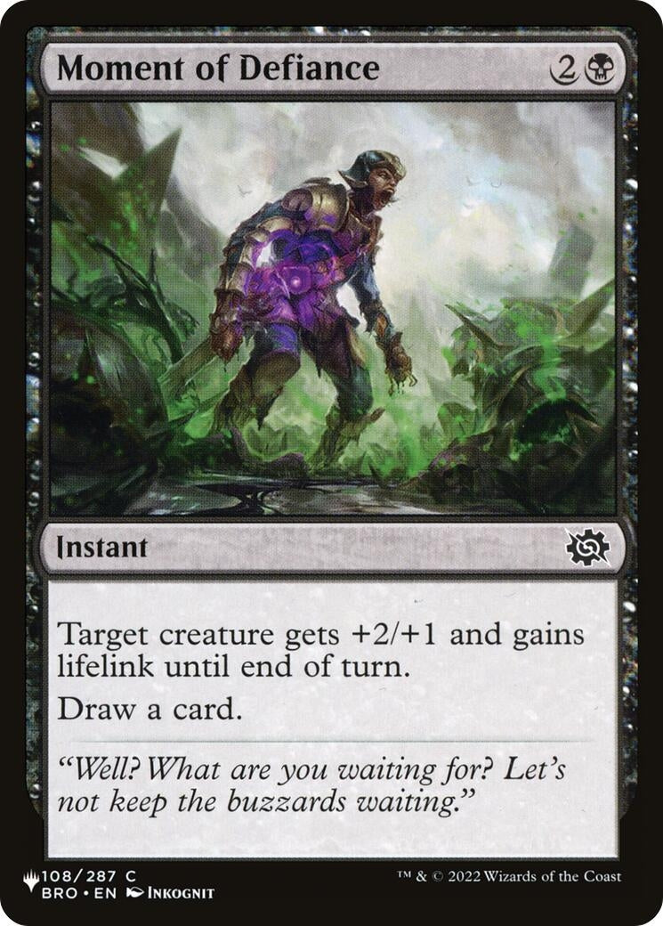 Moment of Defiance (108) [LIST] - MTG Single