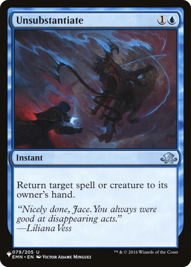 Unsubstantiate (79) [LIST] - MTG Single