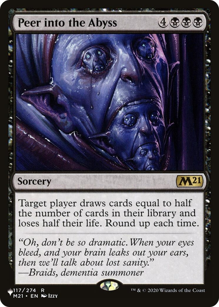 Peer into the Abyss (117) [LIST] - MTG Single