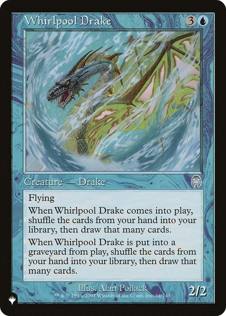 Whirlpool Drake (34) [LIST] - MTG Single