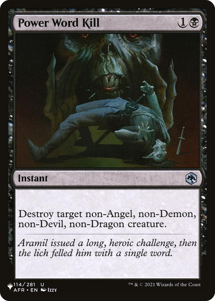 Power Word Kill (114) [LIST] - MTG Single