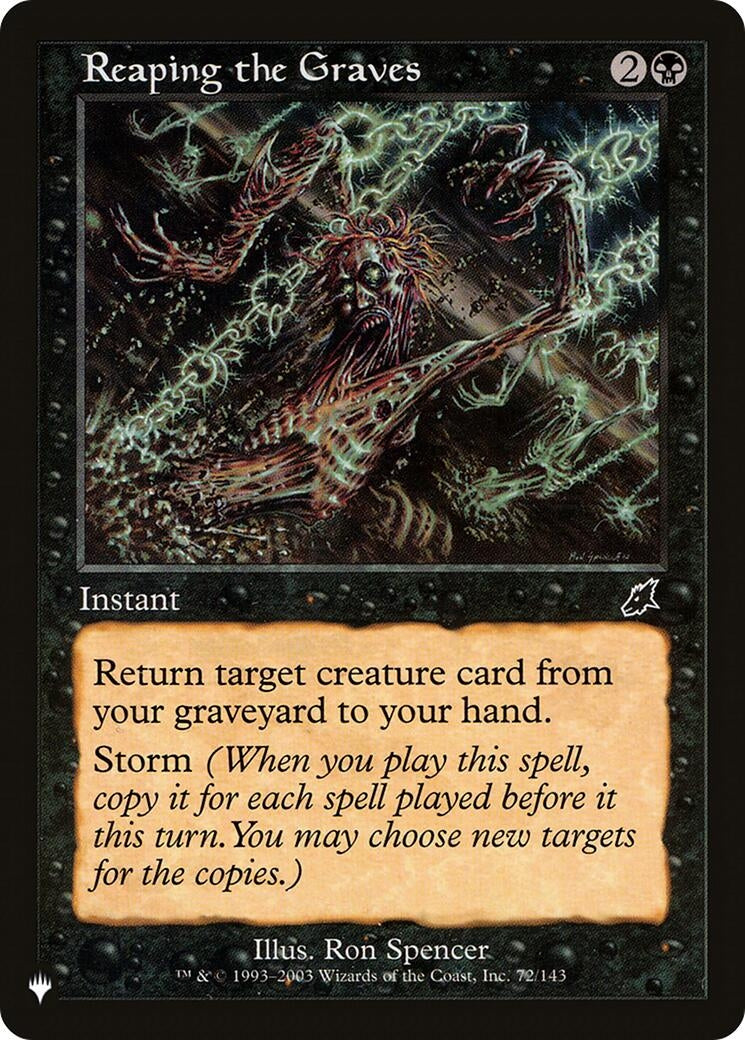 Reaping the Graves (72) [LIST] - MTG Single