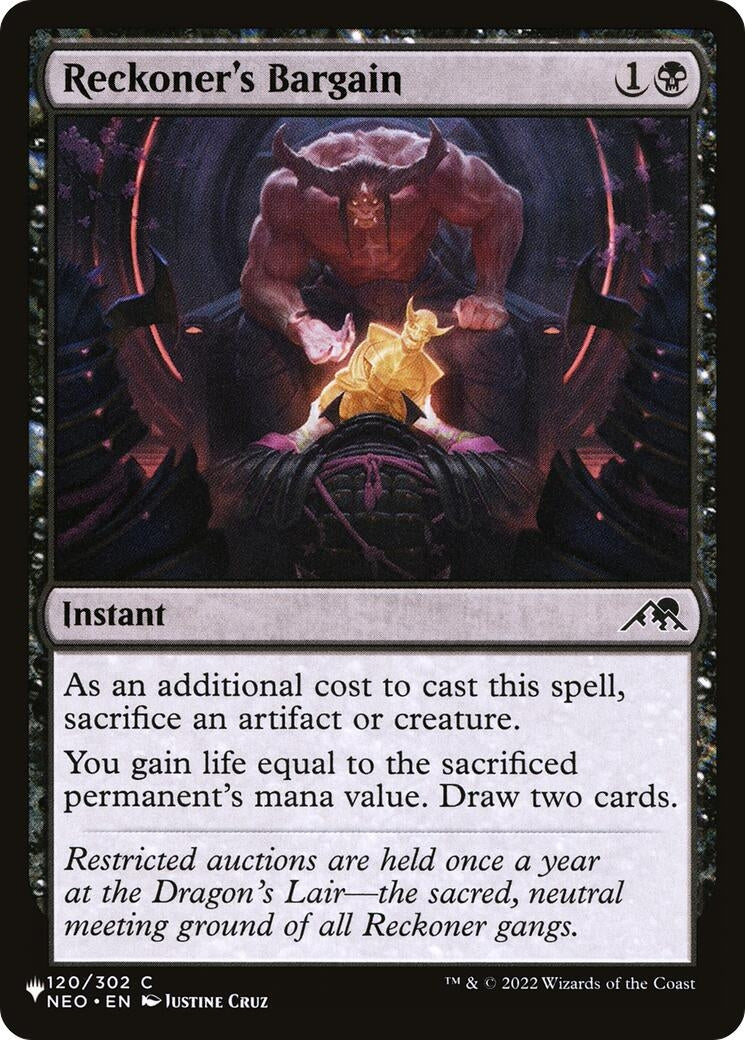 Reckoner’s Bargain (120) [LIST] - MTG Single
