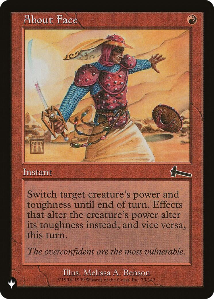 About Face (73) [LIST] - MTG Single