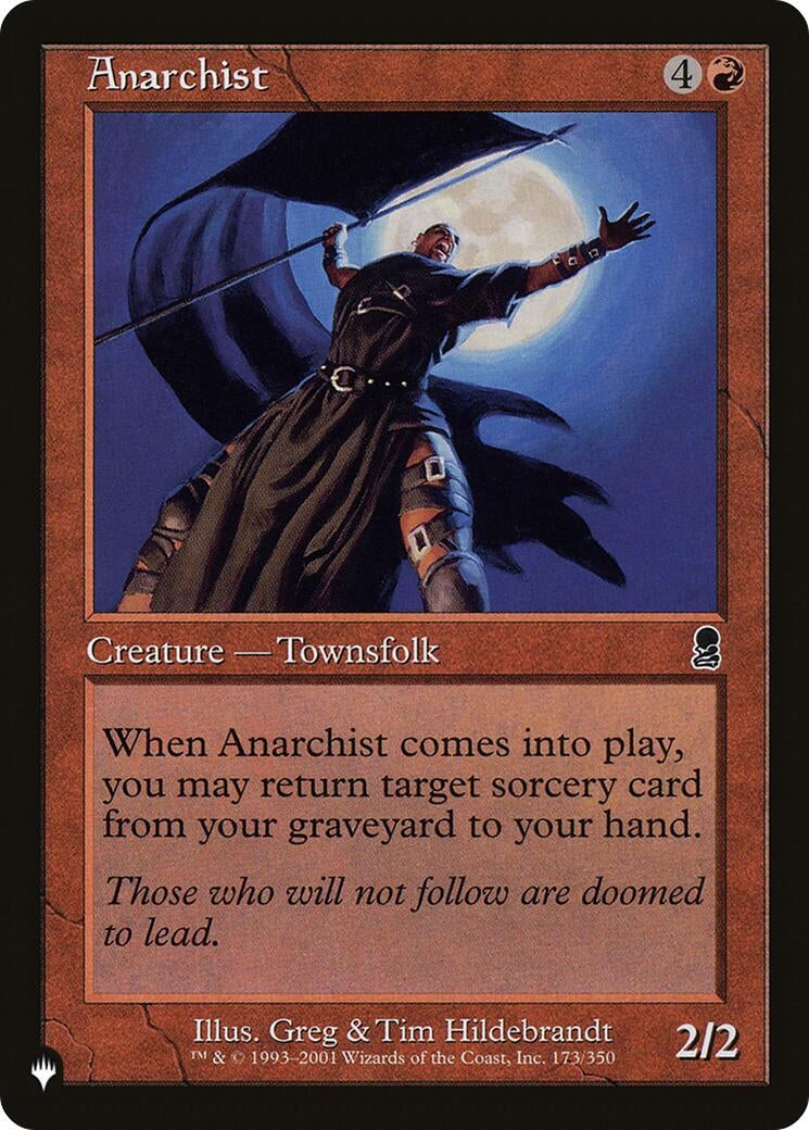 Anarchist (173) [LIST] - MTG Single