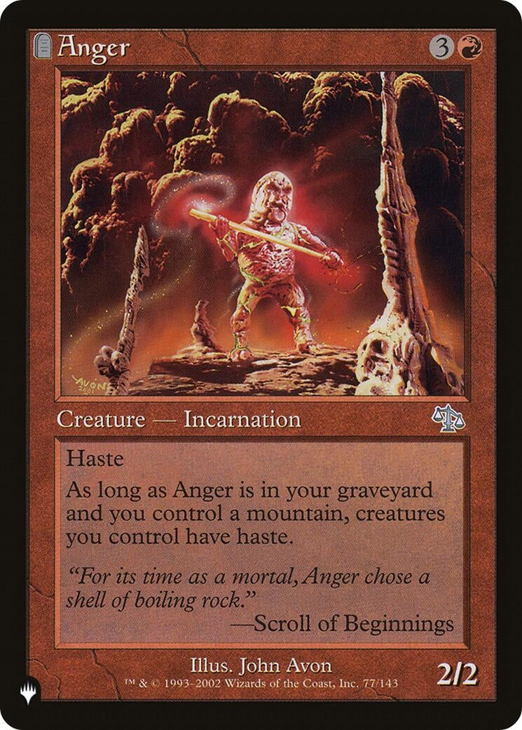 Anger (JUD) (77) [LIST] - MTG Single