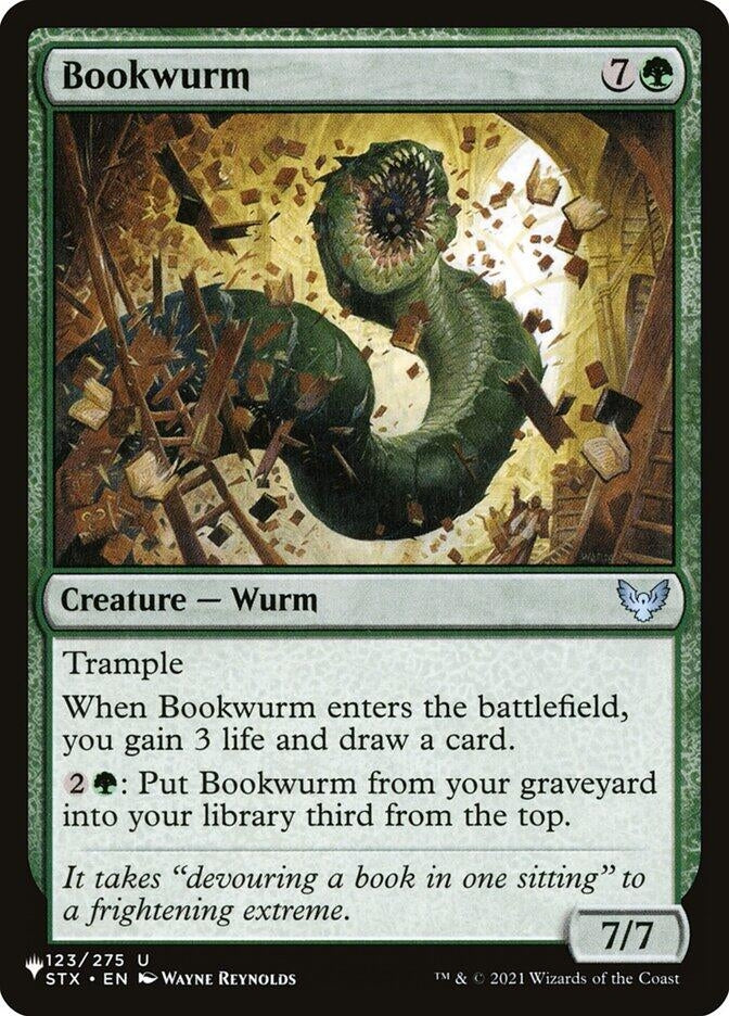 Bookwurm (123) [LIST] - MTG Single