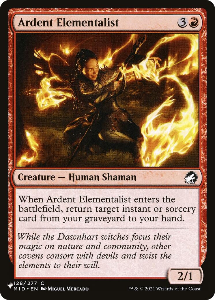 Ardent Elementalist (128) [LIST] - MTG Single
