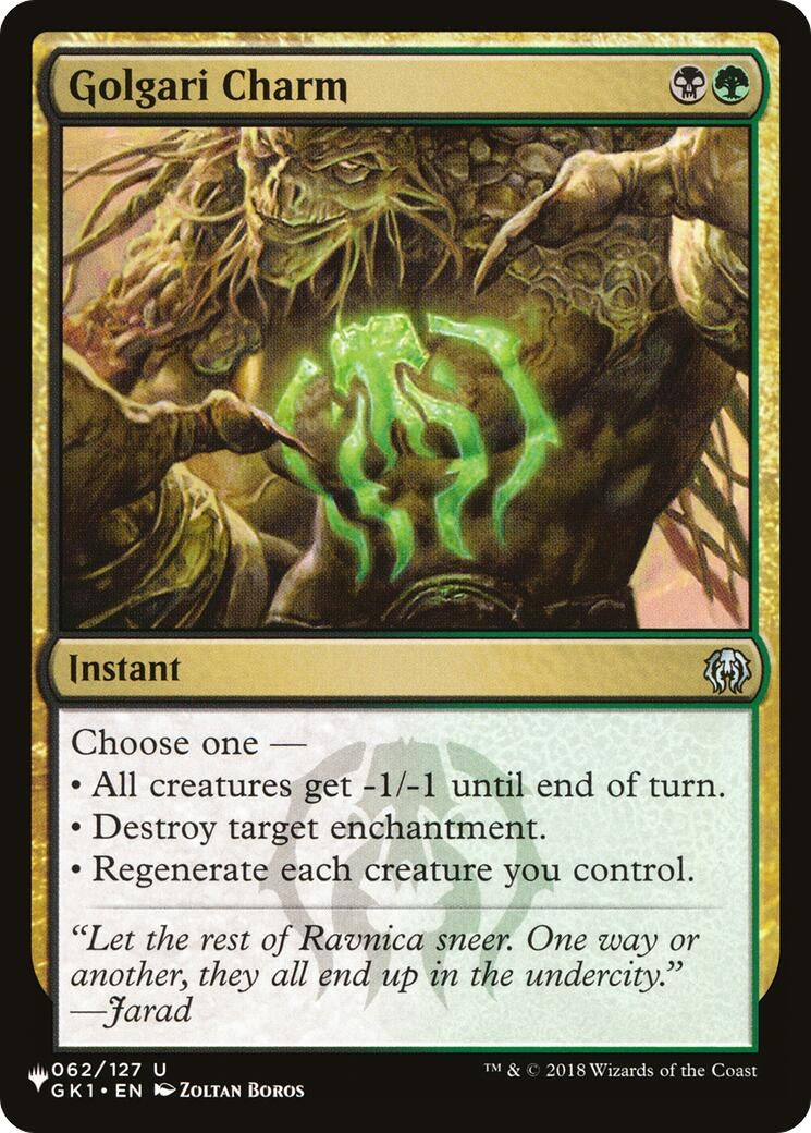 Golgari Charm (62) [LIST] - MTG Single
