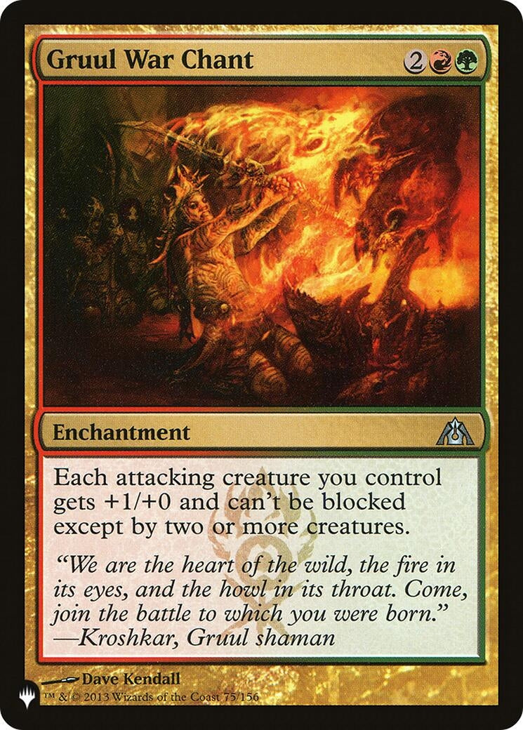 Gruul War Chant (75) [LIST] - MTG Single
