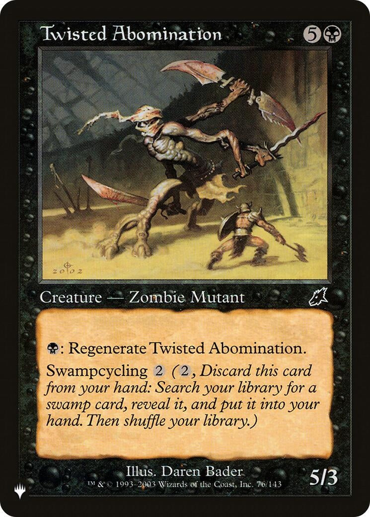 Twisted Abomination (76) [LIST] - MTG Single