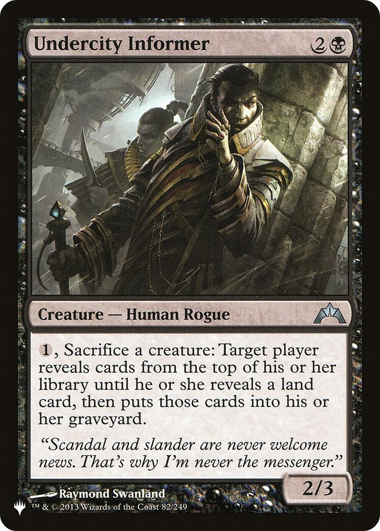 Undercity Informer (82) [LIST] - MTG Single