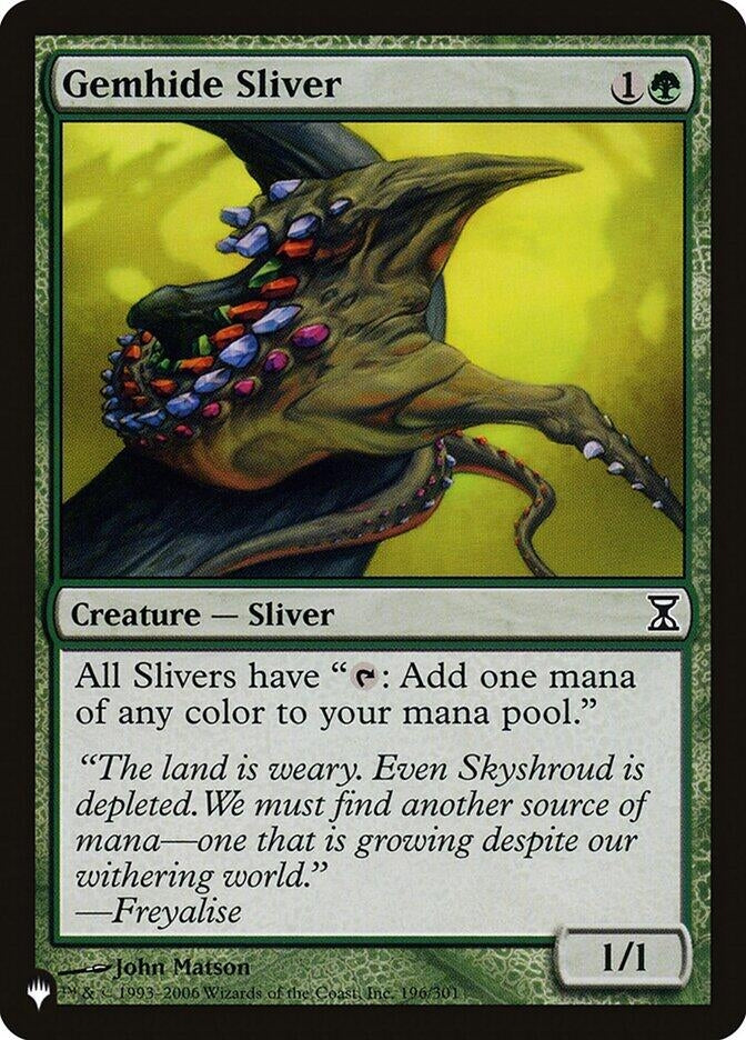 Gemhide Sliver (196) [LIST] - MTG Single