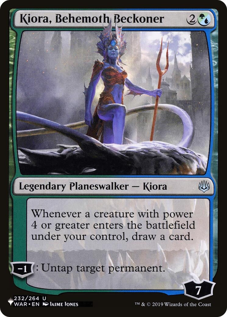 Kiora Behemoth Beckoner (232) [LIST] - MTG Single