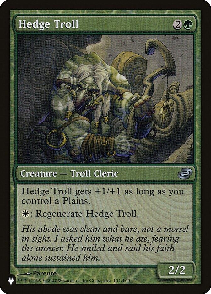 Hedge Troll (151) [LIST] - MTG Single