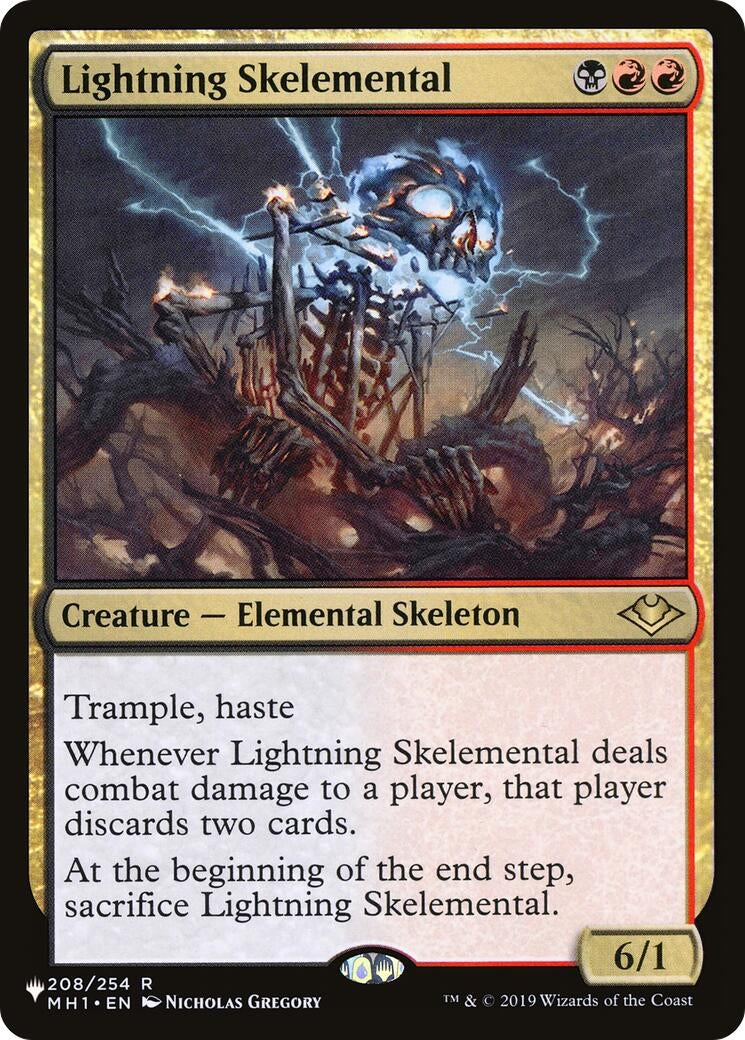 Lightning Skelemental (208) [LIST] - MTG Single