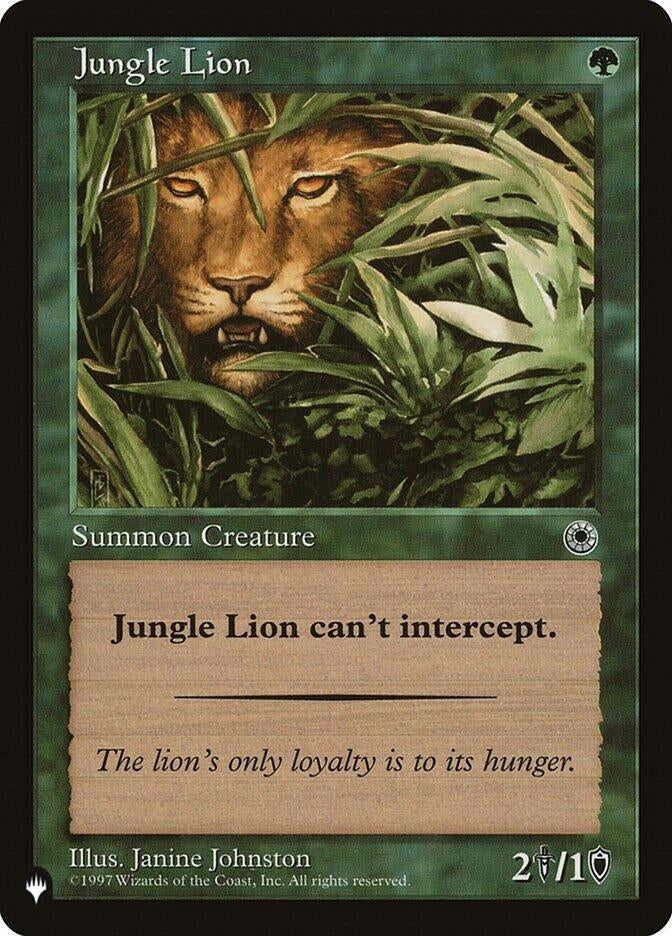 Jungle Lion [LIST] - MTG Single