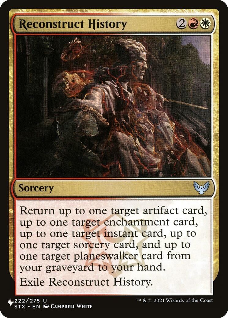 Reconstruct History (222) [LIST] - MTG Single