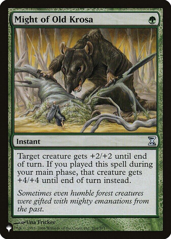 Might of Old Krosa (204) [LIST] - MTG Single