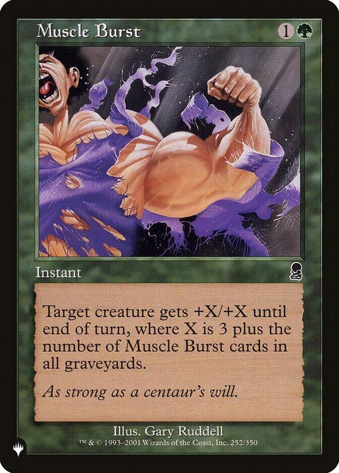 Muscle Burst (252) [LIST] - MTG Single