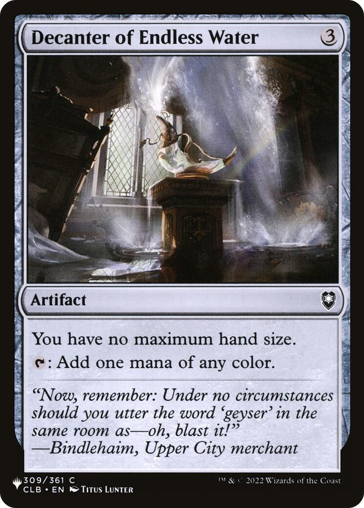 Decanter of Endless Water (309) [LIST] - MTG Single