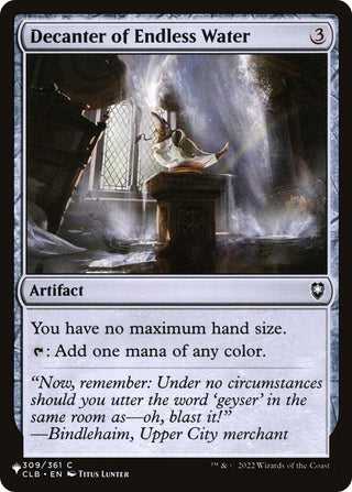 Decanter of Endless Water (309) [LIST] - MTG Single