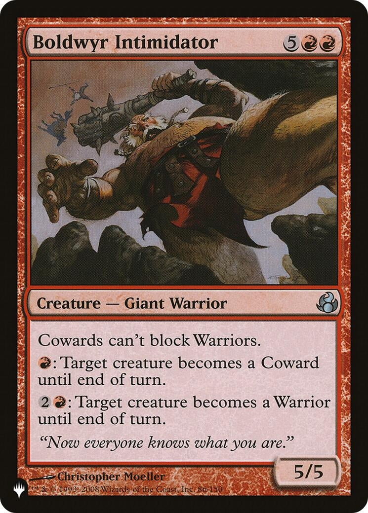 Boldwyr Intimidator (86) [LIST] - MTG Single