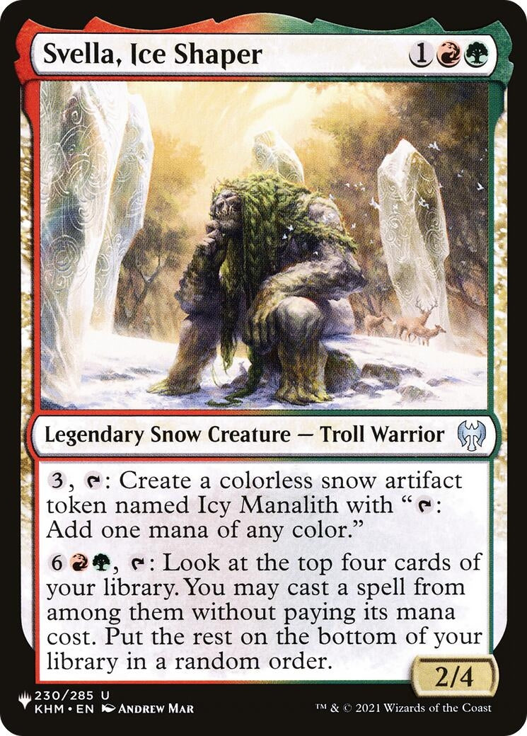 Svella Ice Shaper (230) [LIST] - MTG Single