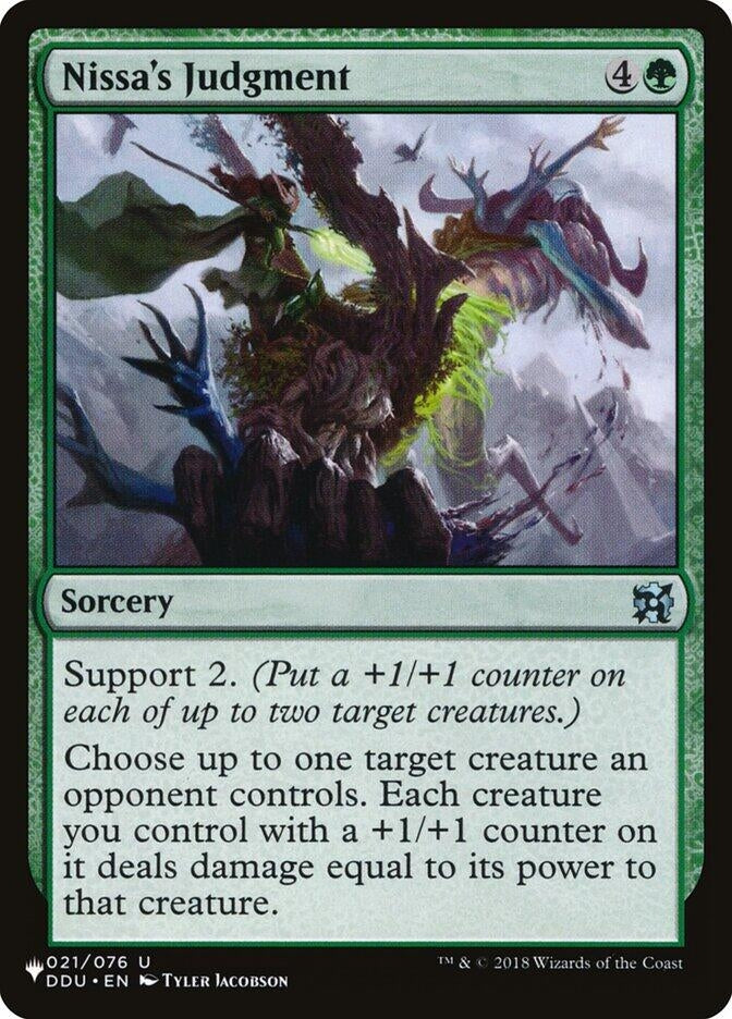 Nissa’s Judgment (21) [LIST] - MTG Single