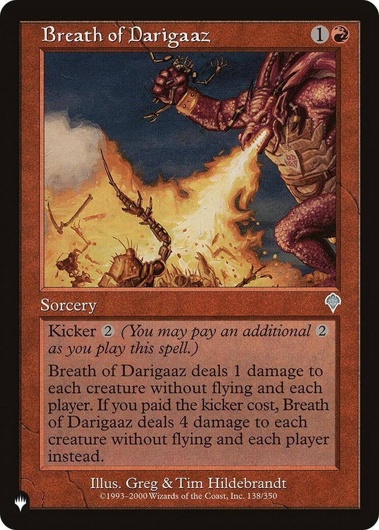 Breath of Darigaaz (138) [LIST] - MTG Single