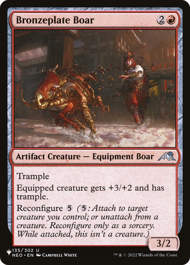 Bronzeplate Boar (135) [LIST] - MTG Single