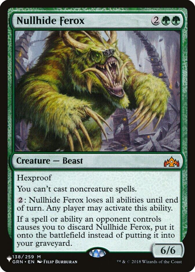 Nullhide Ferox (138) [LIST] - MTG Single