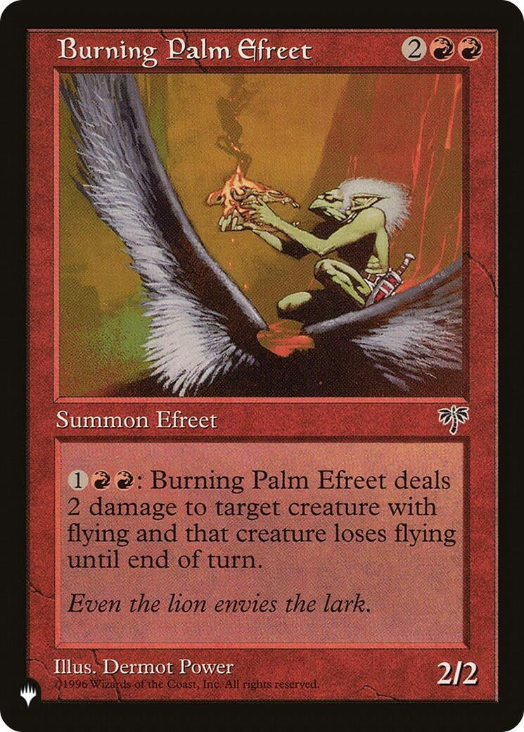 Burning Palm Efreet (161) [LIST] - MTG Single