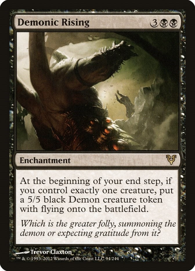 Demonic Rising (94) [AVR] - MTG Single