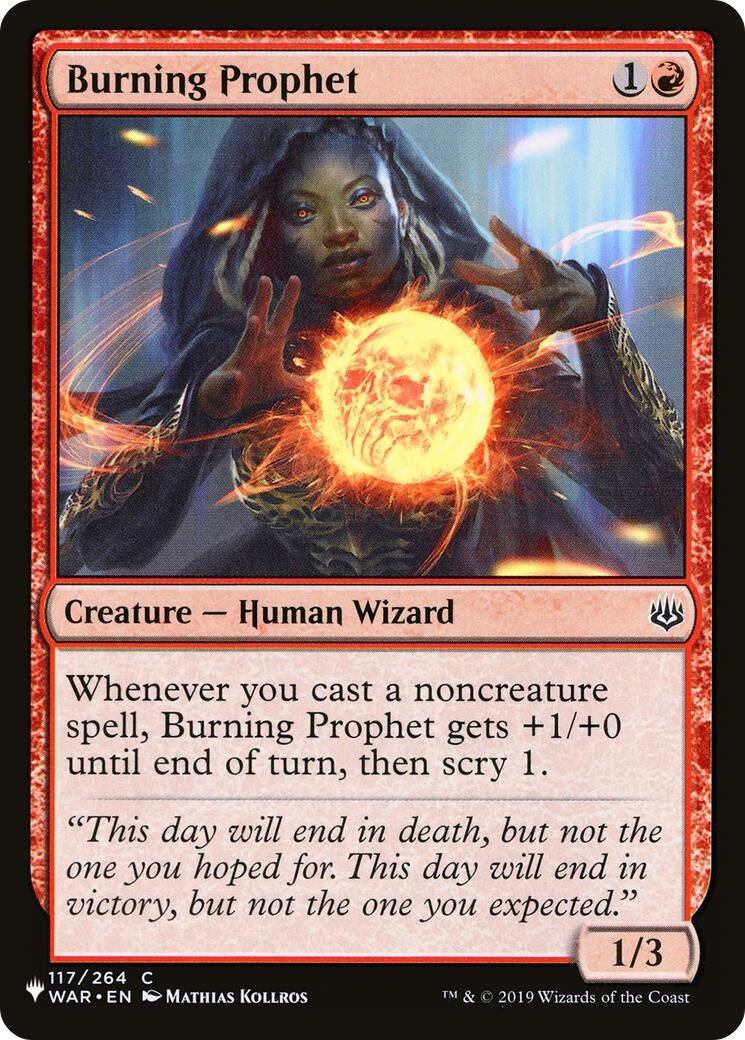 Burning Prophet (117) [LIST] - MTG Single
