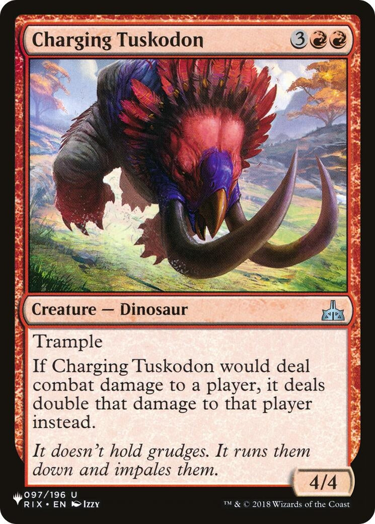 Charging Tuskodon (97) [LIST] - MTG Single
