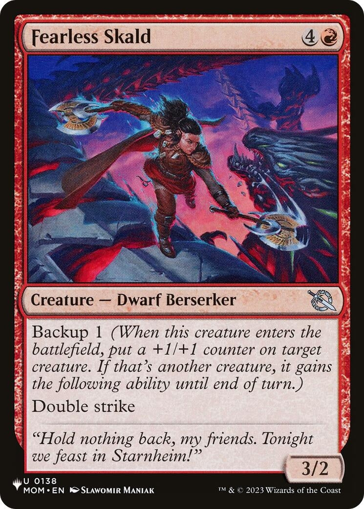 Fearless Skald (138) [LIST] - MTG Single