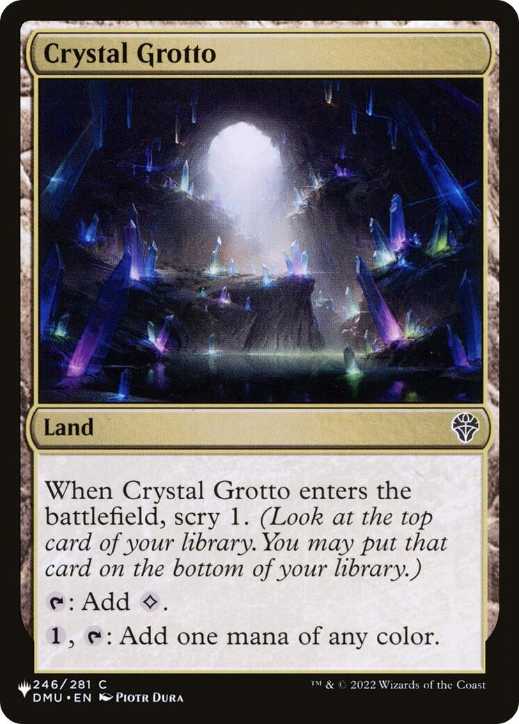 Crystal Grotto (246) [LIST] - MTG Single