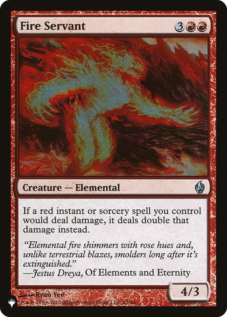 Fire Servant (15) [LIST] - MTG Single