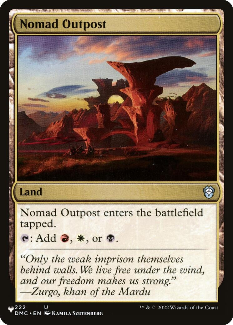 Nomad Outpost (222) [LIST] - MTG Single