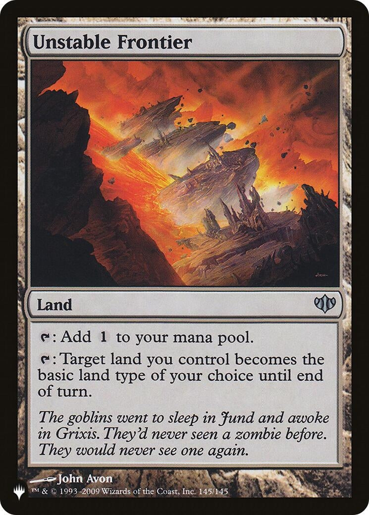 Unstable Frontier (145) [LIST] - MTG Single