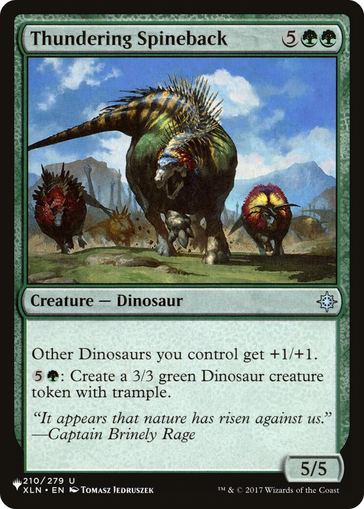 Thundering Spineback (210) [LIST] - MTG Single