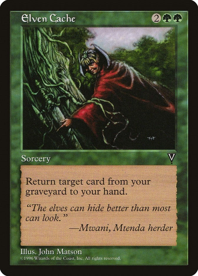 Elven Cache [VIS] - MTG Single
