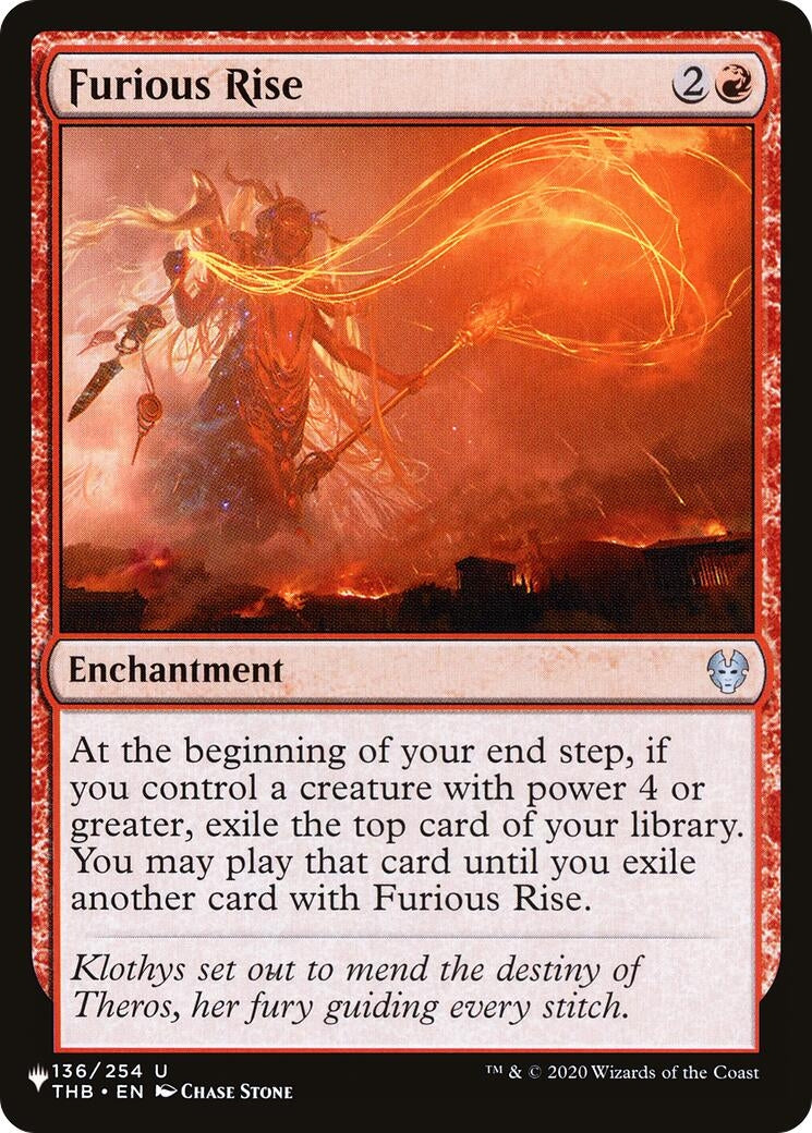 Furious Rise (136) [LIST] - MTG Single
