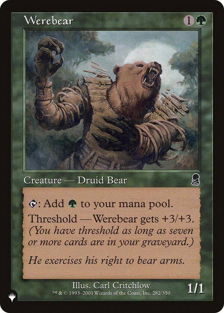 Werebear (282) [LIST] - MTG Single