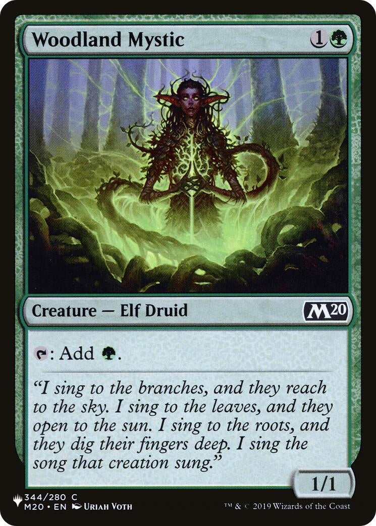 Woodland Mystic (344) [LIST] - MTG Single